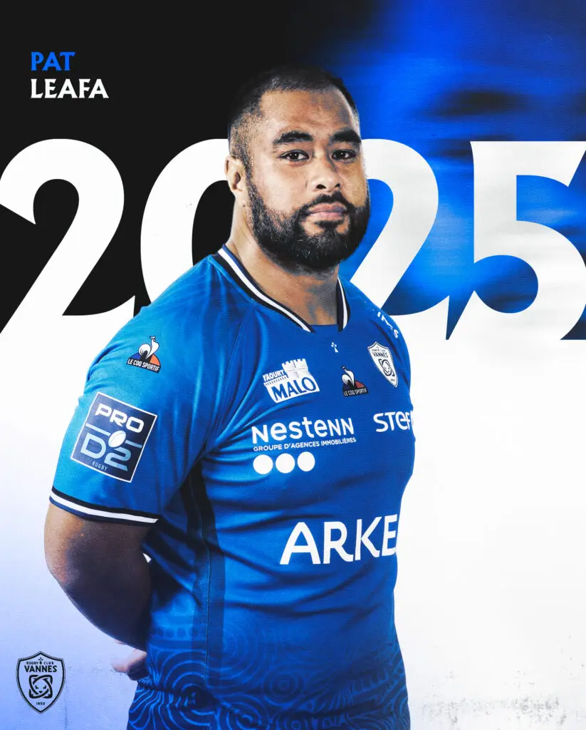 Pat Leafa prolonge dune saison supplémentaire - Rugby Club Vannes